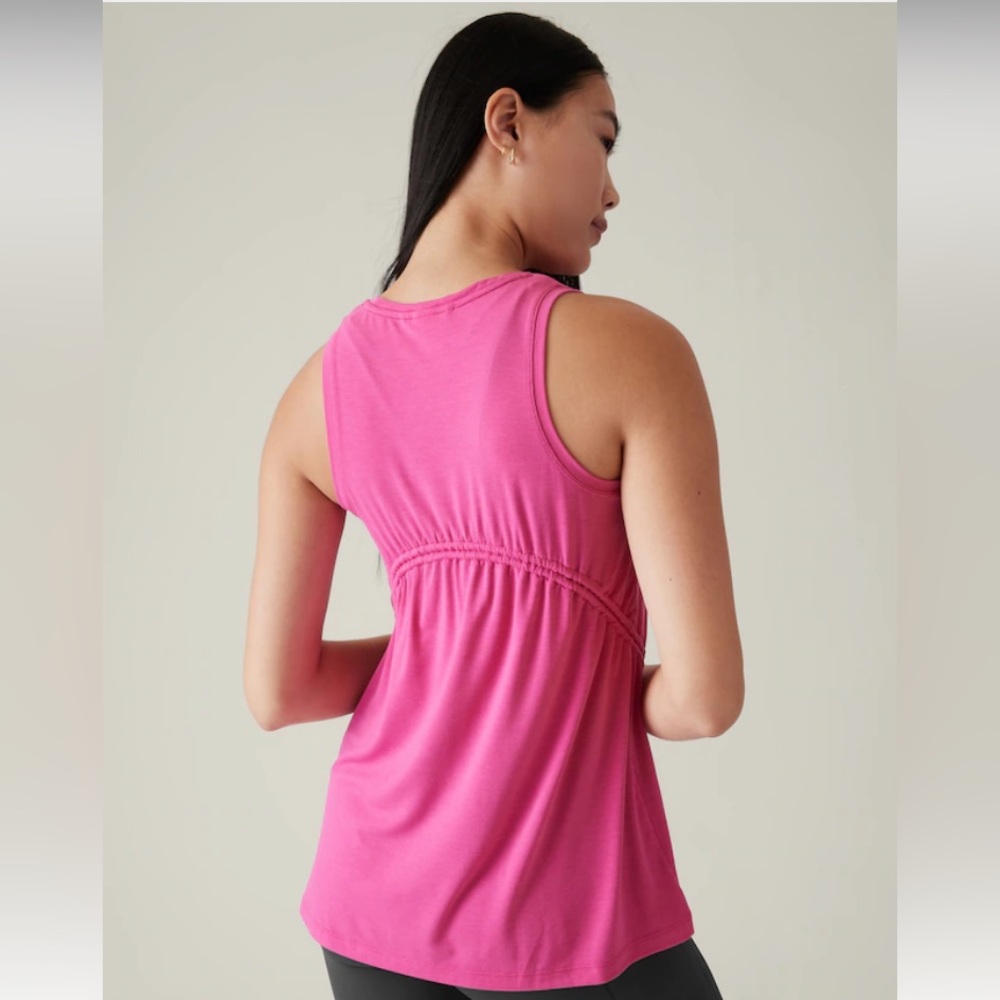 Athleta Air Out Cinch Tank Pink Size XS